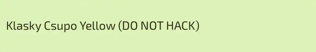Klasky Csupo Yellow (DO NOT HACK)